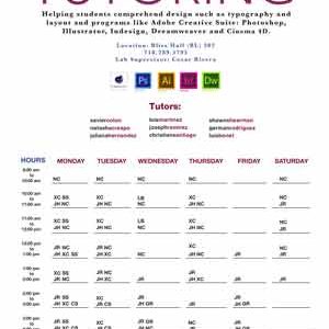 Tutorial Center Schedule Tutorial Center Schedule